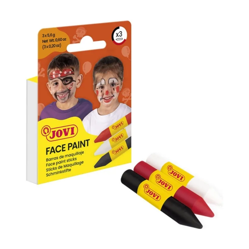 Jovi face paint scary pack de 3 barras de maquillaje