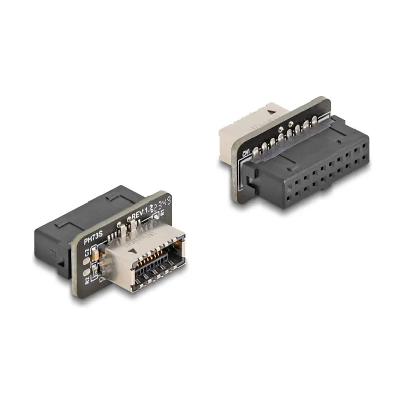 Delock 67238 cambiador de género para cable 20-pin USB Type-E