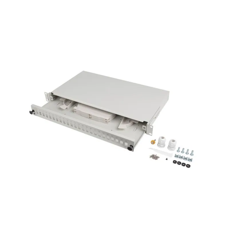 Lanberg Panel de Parche de Fibra de 19" 1U 24XSC SIMPLEX/24XLC dúplex