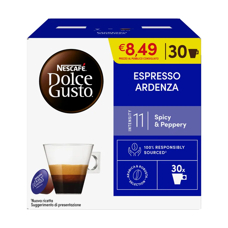 Dolce Gusto Nescafé Espresso Ardenza Cápsula de café 30 pieza s