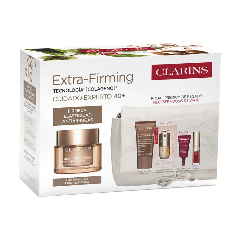 Clarins Crema Pieles Secas Extra Firming Estuche 5 pz