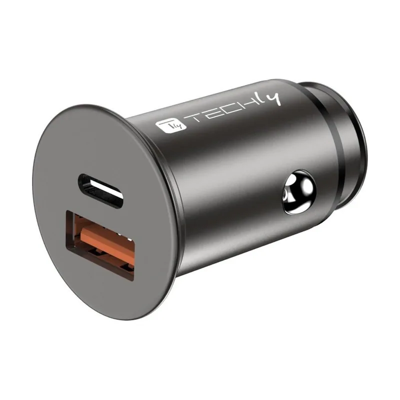 Techly IUSB2-CAR5-AC38W cargador de dispositivo Universal Negro Encendedor de cigarrillos Carga rápida Auto