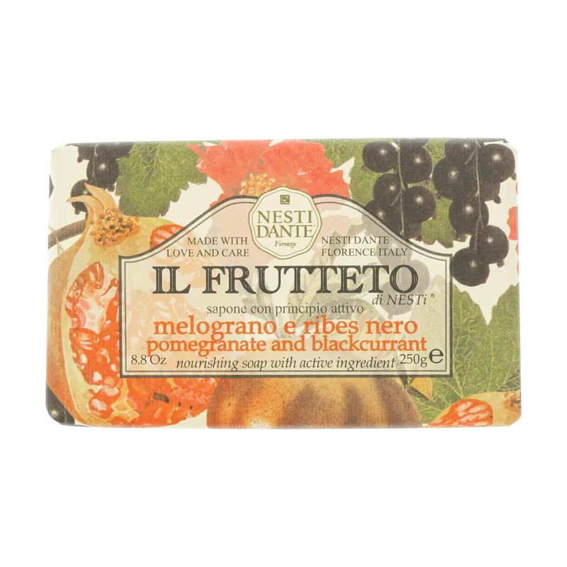 Il Frutteto Pomegranate and Blackcurrant Soap Mydło toaletowe Granat i Czarna porzeczka 250g