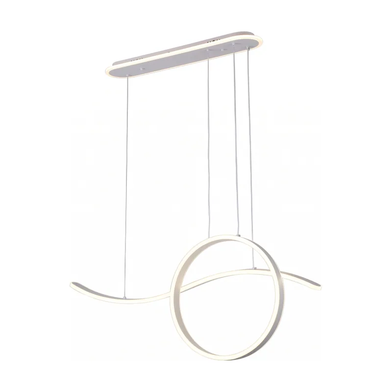 Abrila Colgante style blanco 205w 3000-4000-6000k 17940lm c/luz ambiente remoto y reg.intensidadad regx100x15cm