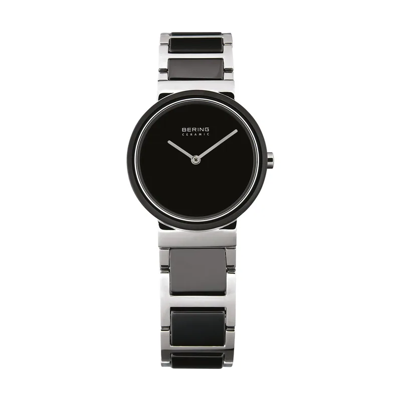 Bering 10729-742 Reloj de cuarzo para mujer con caja de acero inoxidable plateado de 29 mm