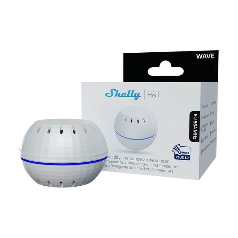 Shelly Sensor de temperatura y humedad Z-Wave +LR