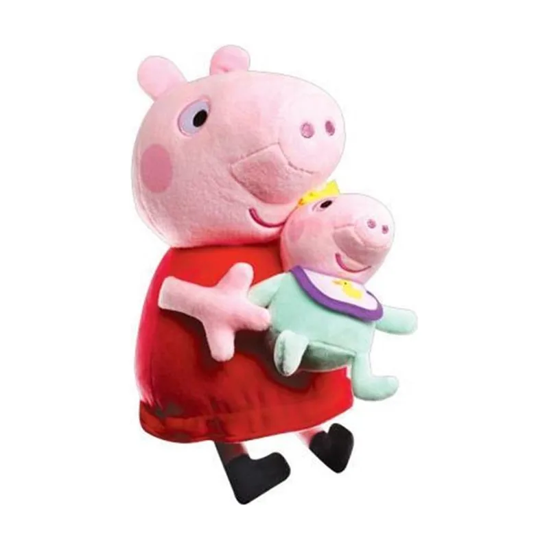 Bandai Peluche peppa pig con bebe