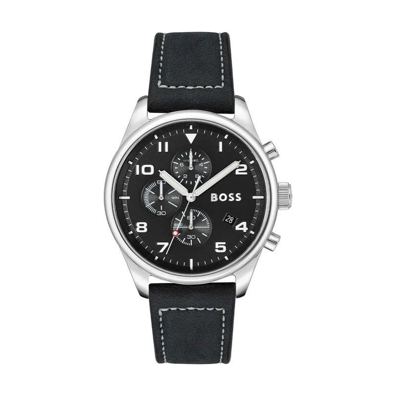 Hugo Boss BOSS Reloj Cronógrafo de Cuarzo para hombre con Correa en piel