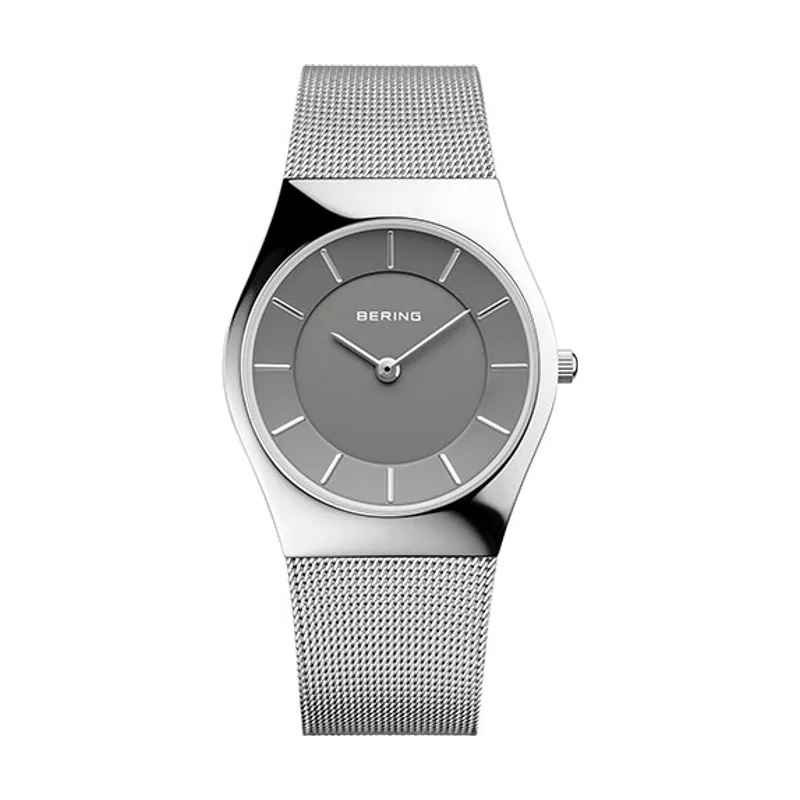 Bering Reloj Analógico Classic Collection para Mujer de Cuarzo con Correa en Acero Inoxidable & Cristal de Zafiro 11936-309