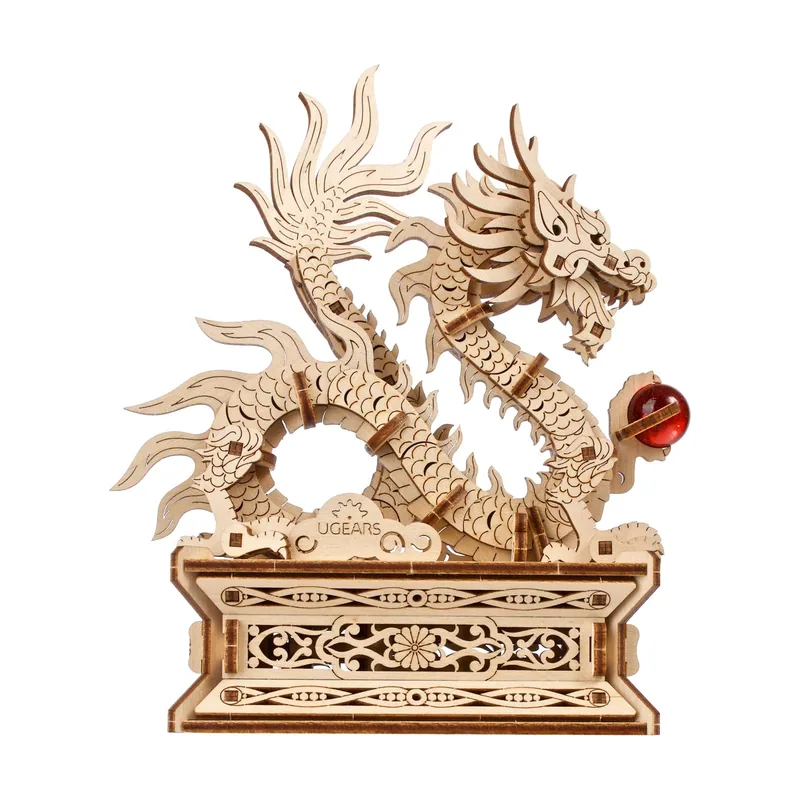 Ugears Dragón de madera 3D con cajón secreto