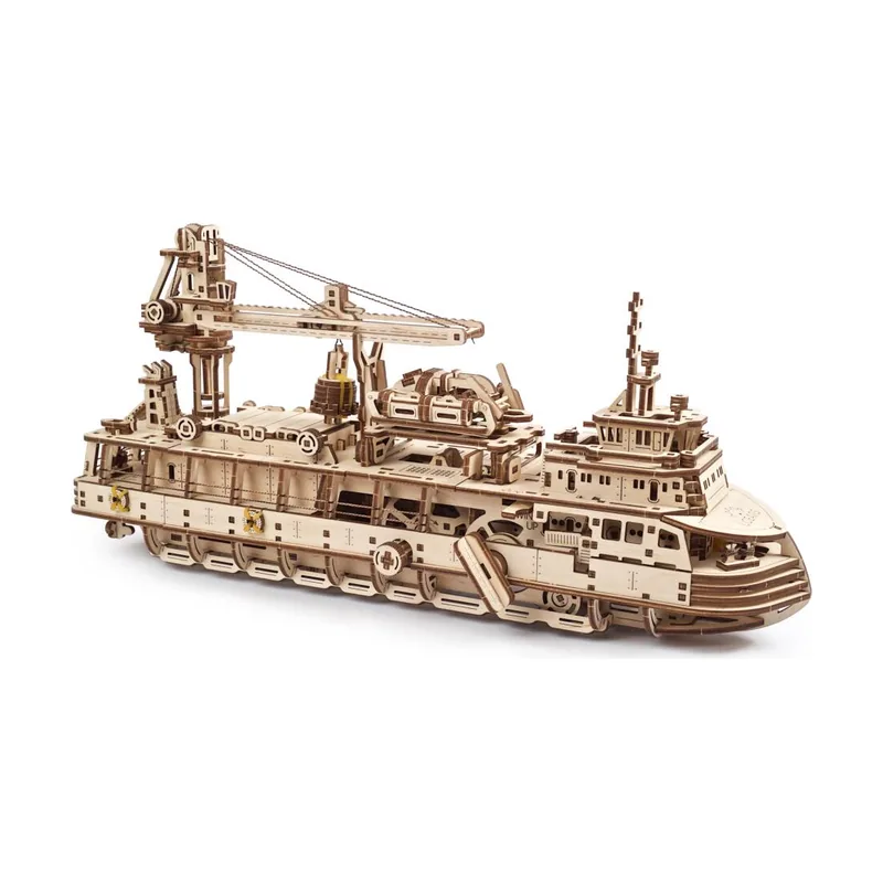 Ugears 3D Puzzles Research Vessel