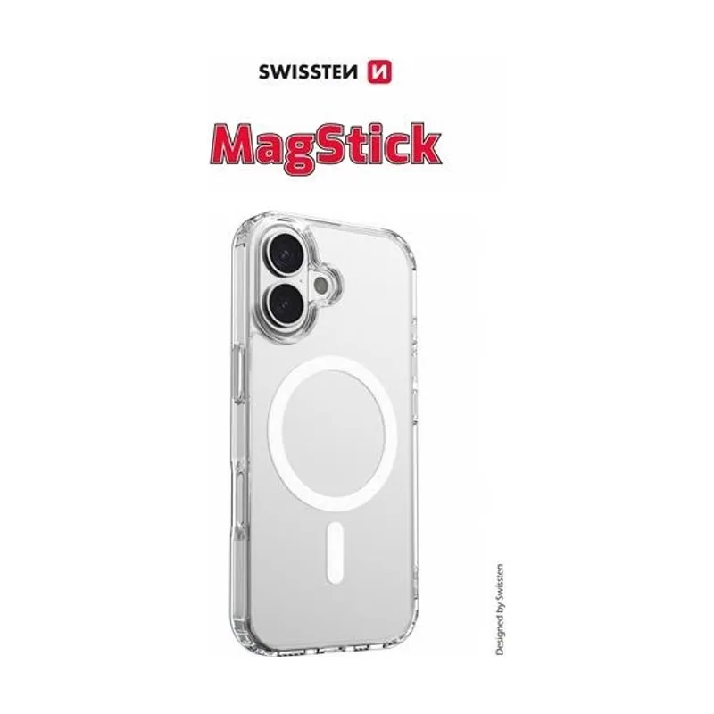 Swissten Funda magstick de gelatina transparente para apple iphone 17