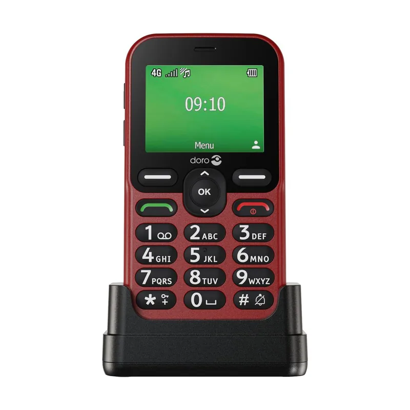 Doro Leva E10 6,1 cm 118,9 g Rojo para personas mayores
