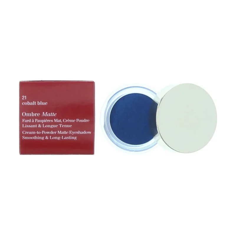 Clarins Ombre Matte Cream-To-Powder 21 Cobalt Blue Eye Shadow