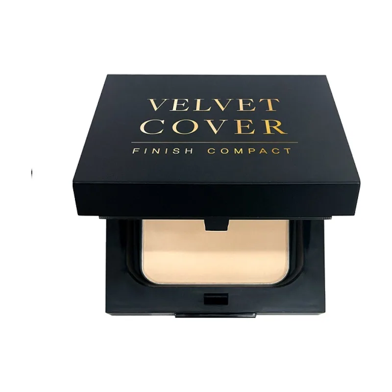 Velvet cover finish compact