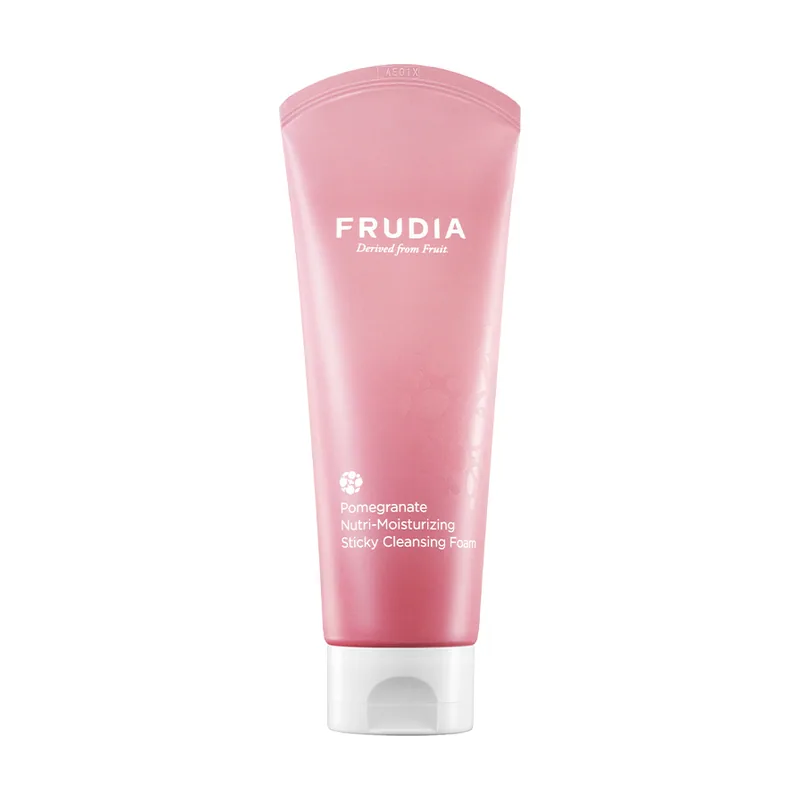 Frudia Pomegranate Espuma Limpiadora Nutri-Hidratante. Extracto de Granada con Polifenol. Propiedades Antioxidantes. Elimina el Maquillaje y las Impurezas. Calmante e Hidratante.