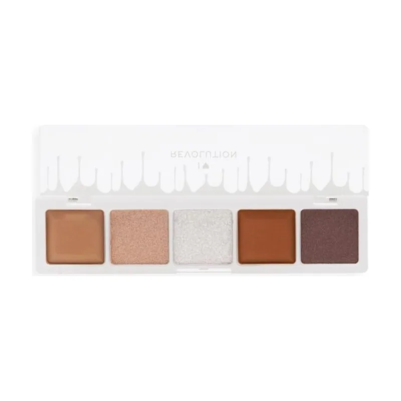 Mini chocolate, eyeshadow palette, white vanilla cream, 5 shades, 5,5 g