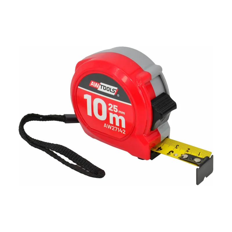 Awtools miara zwijana compact 10m x 25mm abs 2-stop