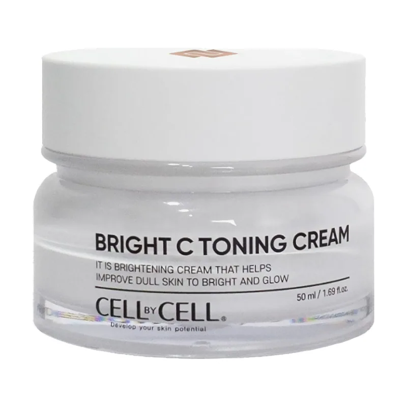 - Crema aclarante coreana con niacinamida y baba de caracol - Hidratación intensa - Regeneración - Suavizante - Protección de la barrera cutánea - Bright C Toning Cream