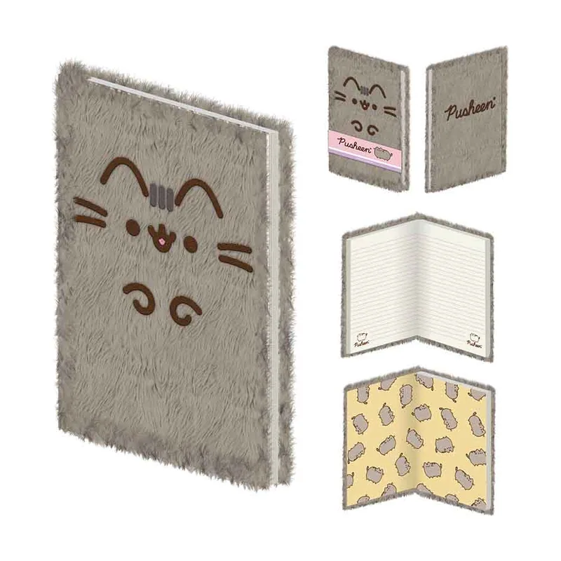 Pusheen Cuaderno de peluche A5 22,5 x 16,5 x 2,3 cm