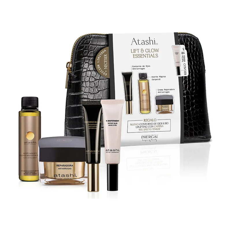 Atashi Lift & Glow Essentials Ritual Antiarrugas Estuche 5 pz