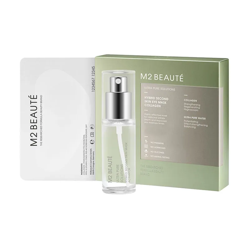 M2 Beauté HYBRID second skin eye mask collagen 7 aplicaciones