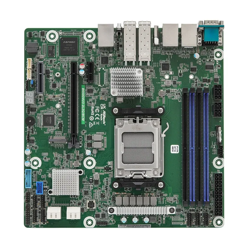ASRock mainboard b650d4u3-2l2q/bcm micro-atx sockel am5 single