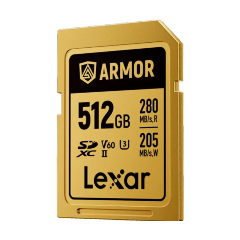 Lexar 512gb professional armor gold sdxc uhs-ii cards