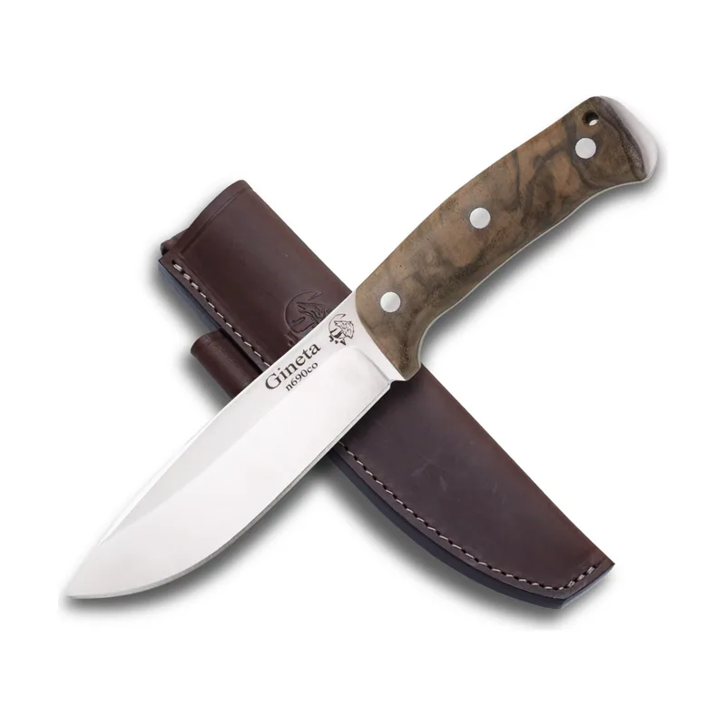 J&V Adventure Knives Cuchillo bushcraft J&V Gineta Nogal