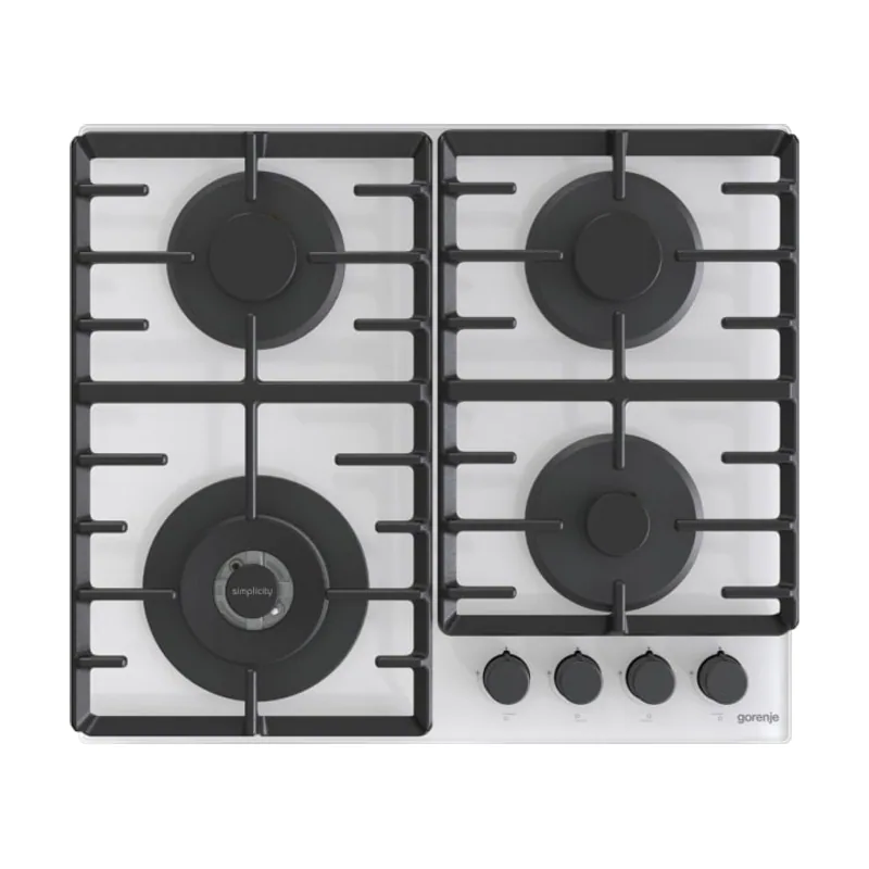 Gorenje Hob GTW642SYW Gas on glass. Number of burners/cooking zones 4. Mechanical.