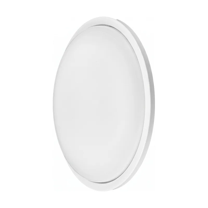 FABRILAMP Aplique Pirineo redondo 12 W 6500 K blanco IP54 1176 lm 16,5x16,5x5,5 cm