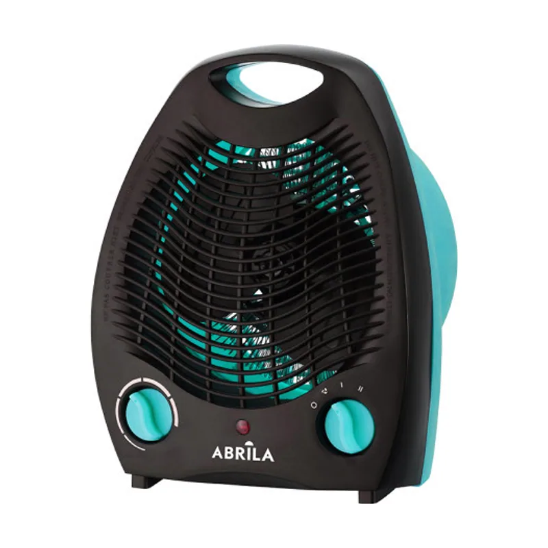 Abrila Termoventilador elect.lubian 2000w turquesa/negro 2potencias 3fun.sist.seguridad,termostato reg.26,5x21x13cm