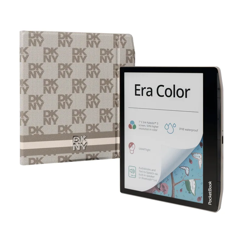 PocketBook Era E-Reader 7" E-Ink Bluetooth Beige Techo Bundle DKNY