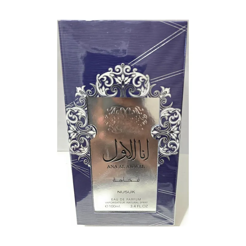 Nusuk Ana Al Awwal Eau de Parfum Spray para Hombre Unisex 3,4 fl.oz Fragancia Deliciosa