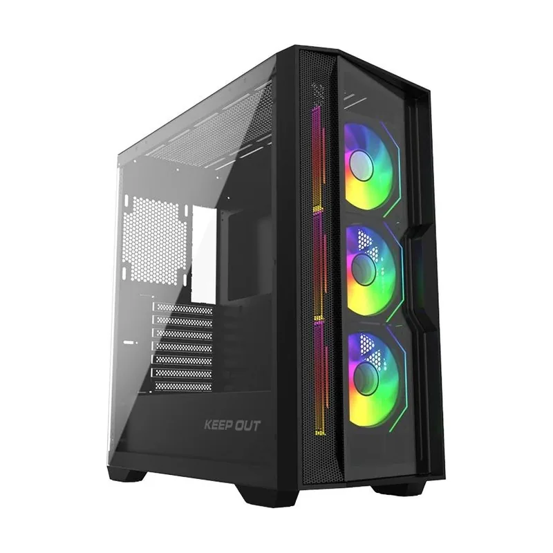 Keep OUT caja m-atx ko xc-500 argb usb3 blackglass