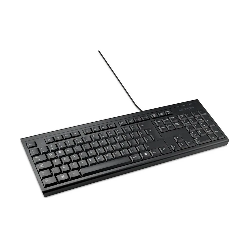 Kensington Teclado de tamaño completo con cable KB100 EQ