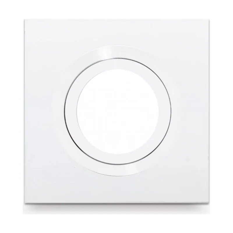 Abrila Empotrable itaca cuadr. 2,5x10x10 cm blanco/blanco gu10 corte 7 cm