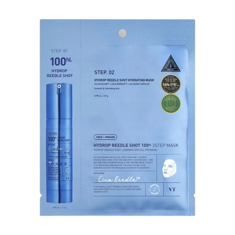 Vt Cosmetics hydrop reedle shot 100ʰˡ 2 step mask 38 g