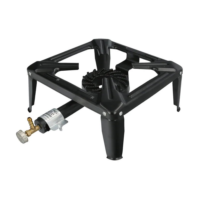 Hornillo gas 4 pies 30x30 cm. potencia 4.000 watts.