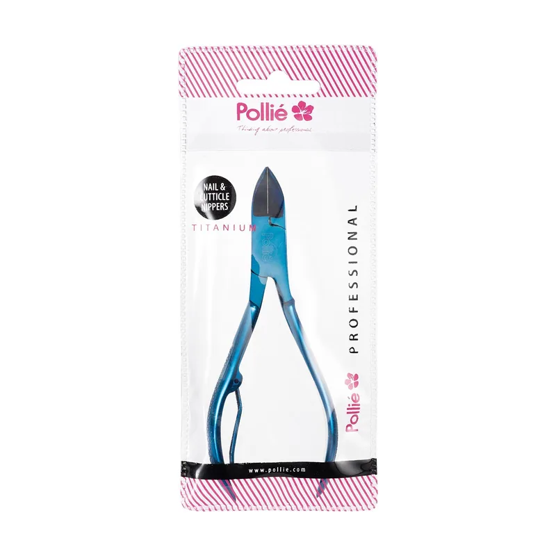 Titanio corta-uñas azul 11cm 1un