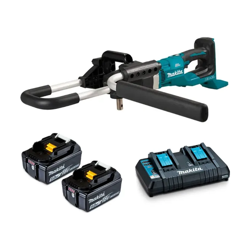 Makita Taladro para Suelo Inalámbrico DDG461PT2 2x18V con 2 baterías de 5.0Ah
