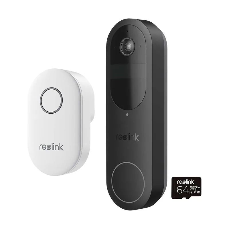 Reolink Paquete de timbre D340B con timbre y almacenamiento de 64 GB