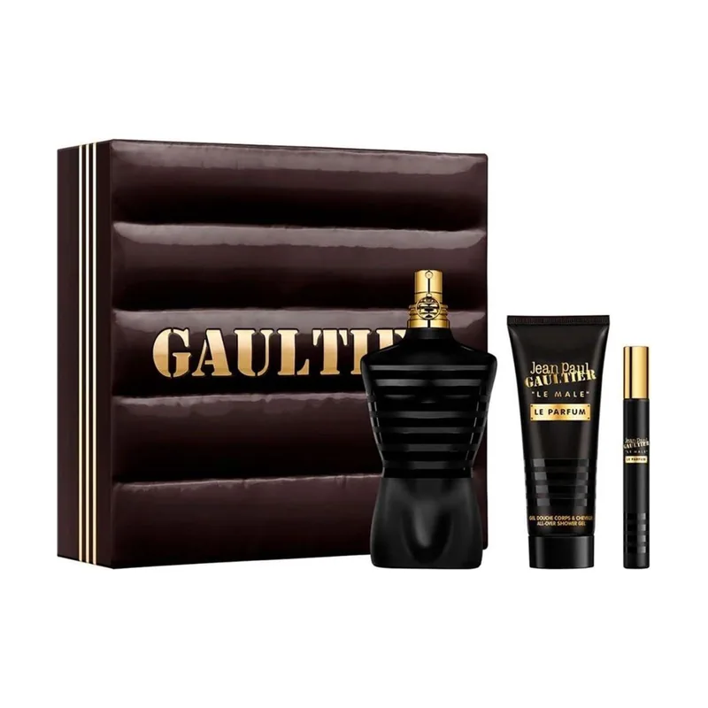 Jean Paul Gaultier Set le male elixir parfum + gel + mini