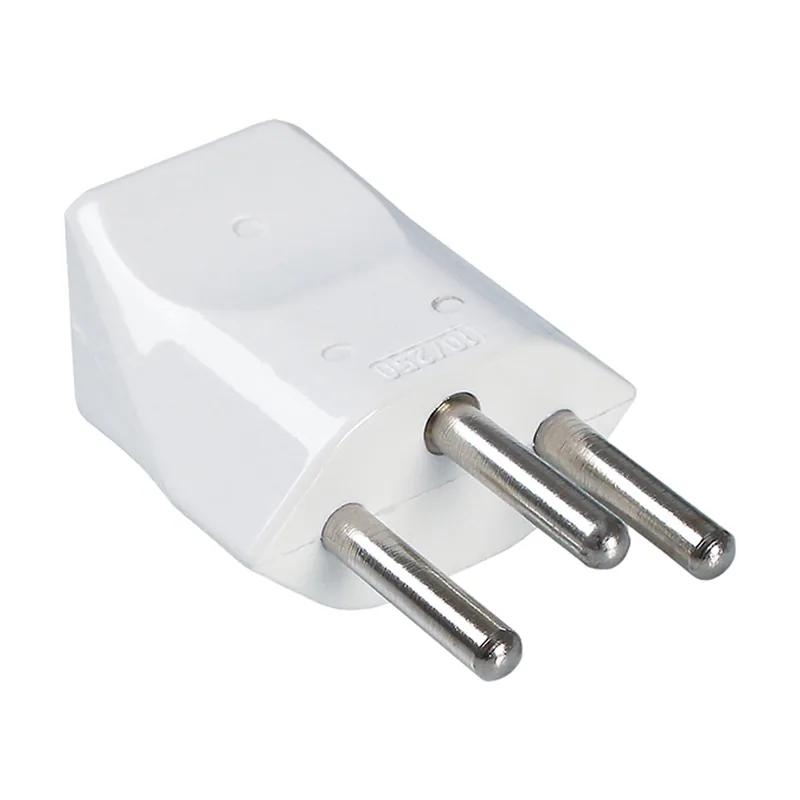Clavija recta champan 10a/250v termoplastico