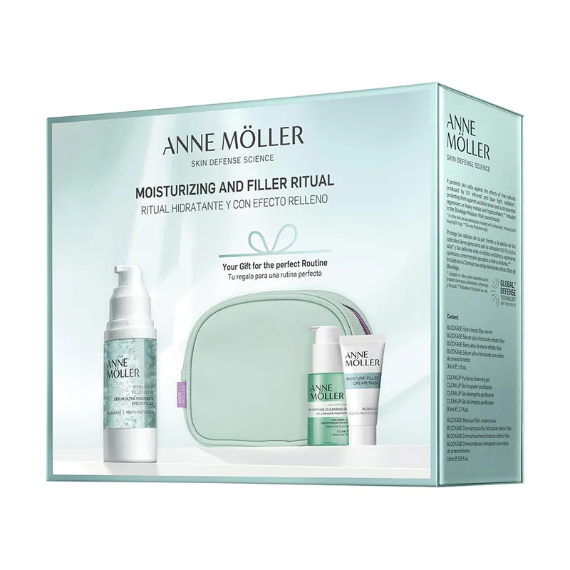 Anne Möller BLOCKÂGE Ritual Hidratante Y CON Efecto Relleno Estuche 4 pz
