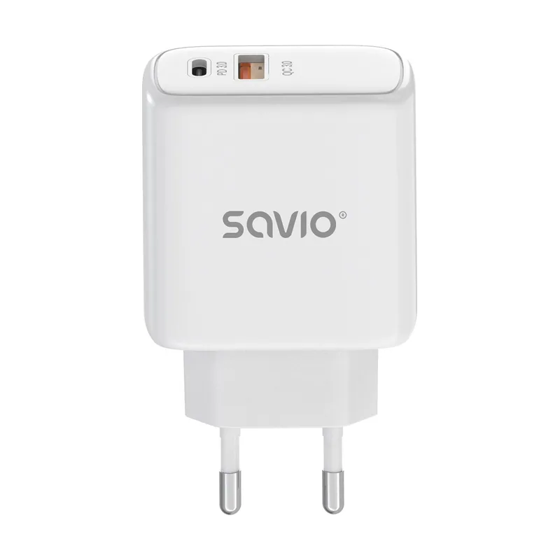 Savio la-12 cargador de dispositivo universal blanco corriente alterna carga rápida interior