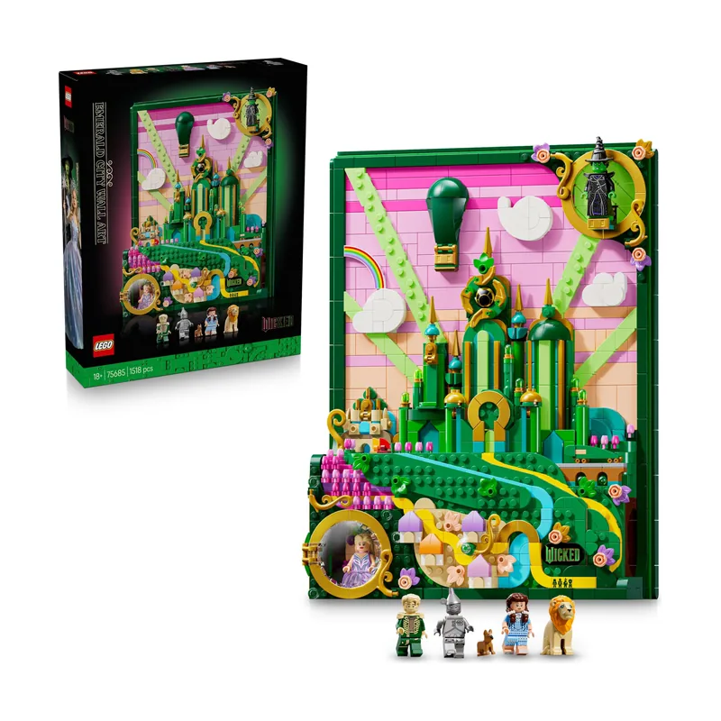 Lego Wicked Arte Mural Emerald City 75685