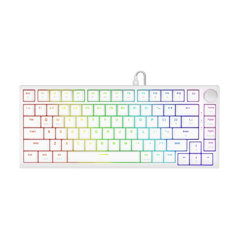 Savio ASTRAL WHITE JADE teclado Juego USB QWERTY Internacional de EE.UU.