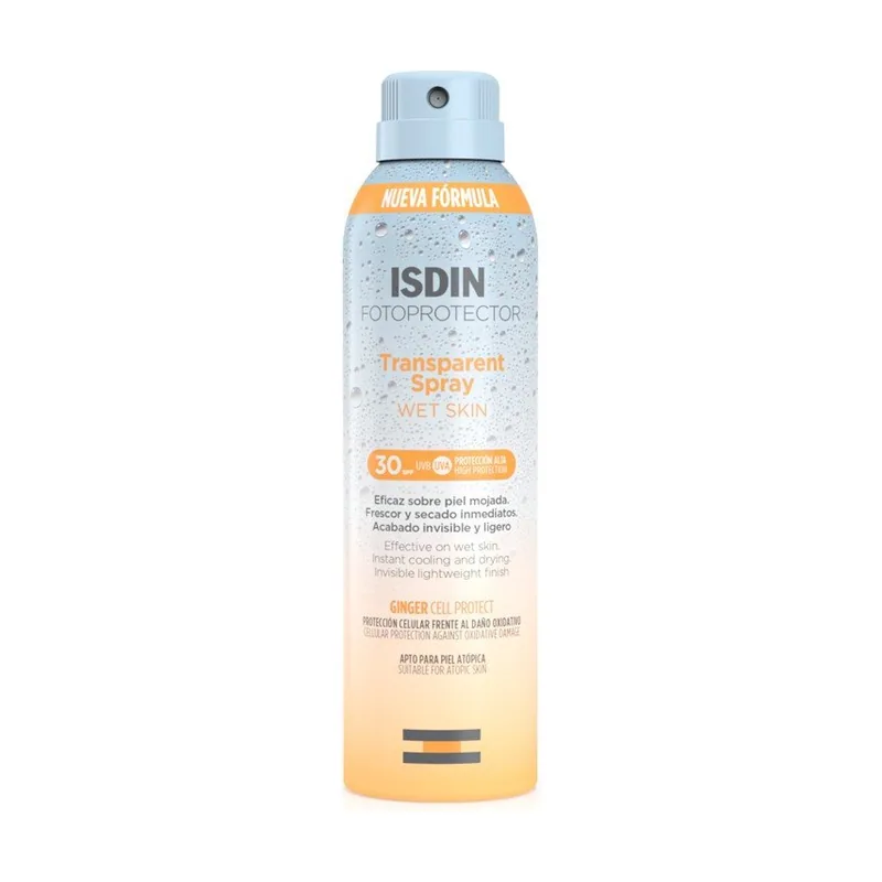 ISDIN Fotoprotección Transparente Spray Wet Skin Spf30 250 Ml