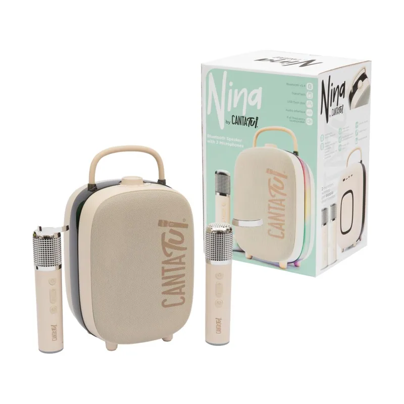 Giochi preziosi Canta Tu 8056379200376 altavoz portátil o de fiesta Altavoz para fiestas Beige 20 W